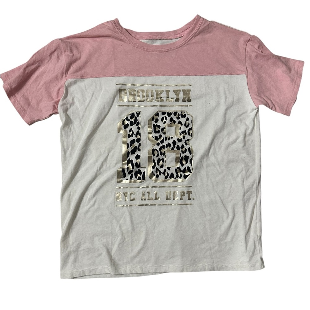 Children's Place Graphic Tee - Pink and White